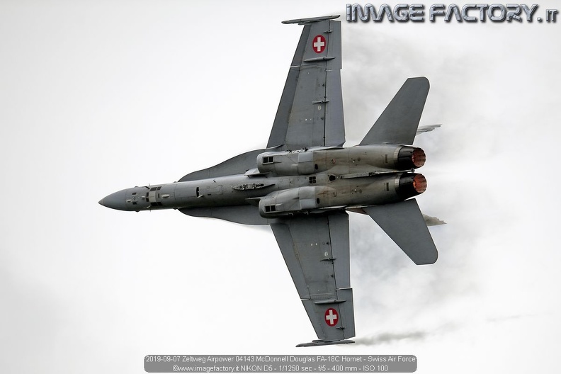 2019-09-07 Zeltweg Airpower 04143 McDonnell Douglas FA-18C Hornet - Swiss Air Force.jpg